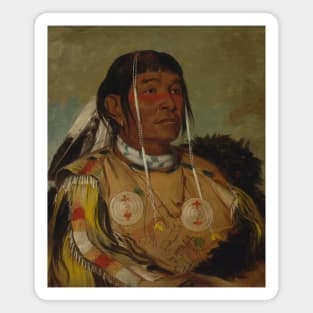 Sha-co-pay, The Six, Chief of the Plains Ojibwa by George Catlin Magnet